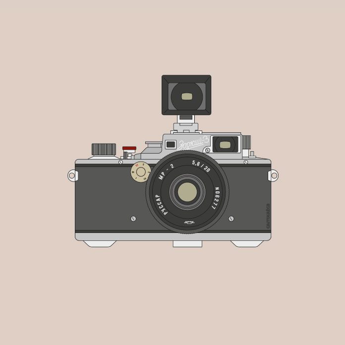 zorki-3-film-camera-illustration